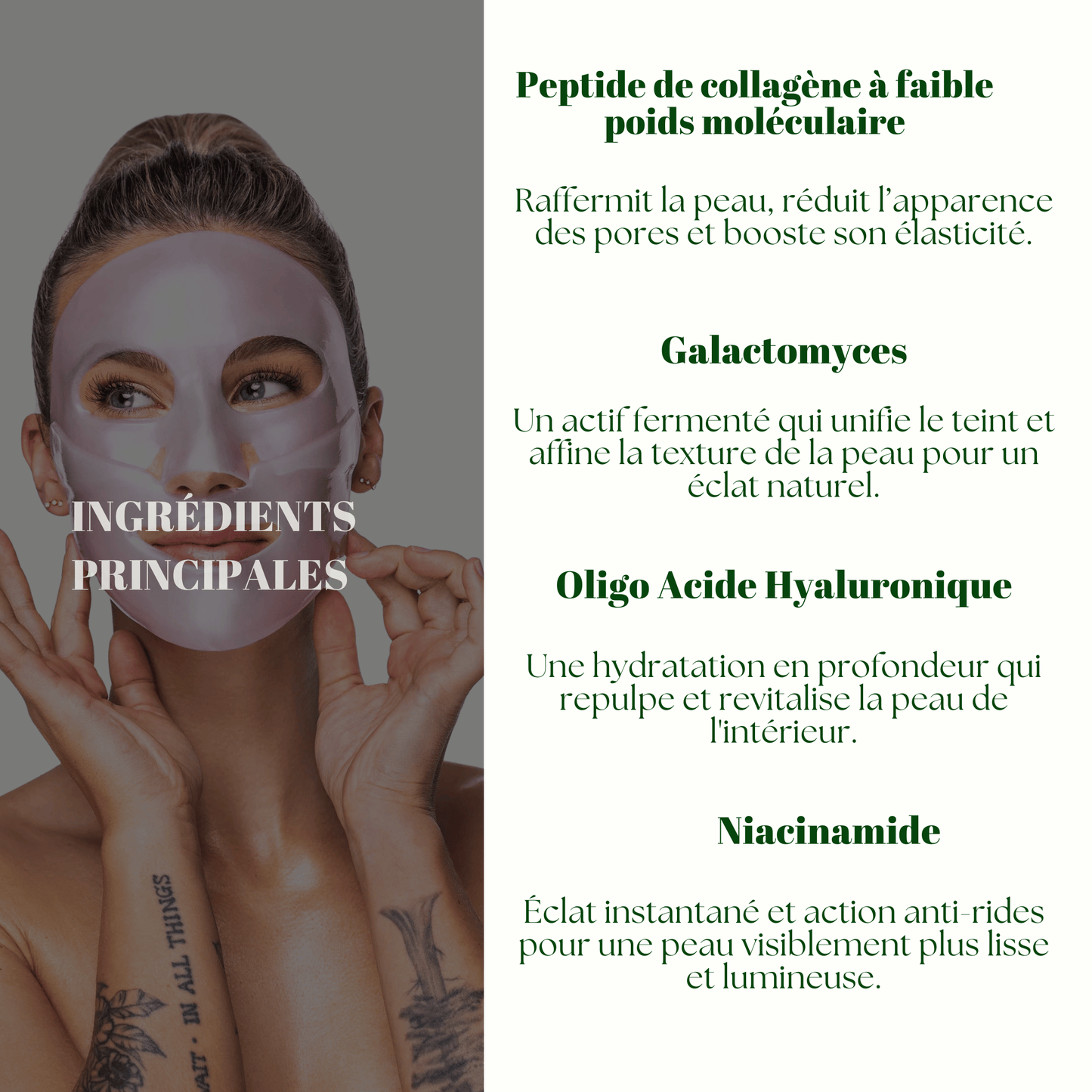 Masques Bio Collagène Pack de 4